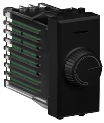 Светорегулятор поворотно-нажимной модульный DKC Avanti 1-м. 1 мод. 60–800Вт черный матовый фото Светорегулятор поворотно-нажимной модульный DKC Avanti 1-м. 1 мод. 60–800Вт черный матовый картинка